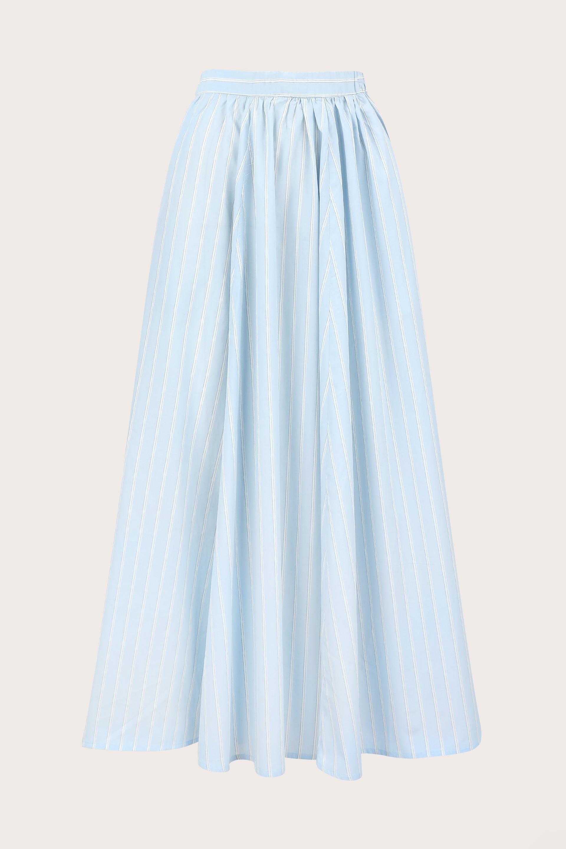 Cotton Gathered A Line Skirt