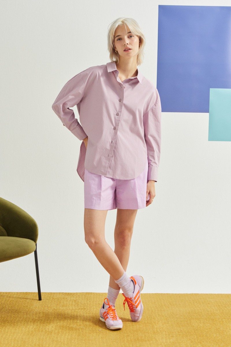 Relaxed Poplin Shirt -...