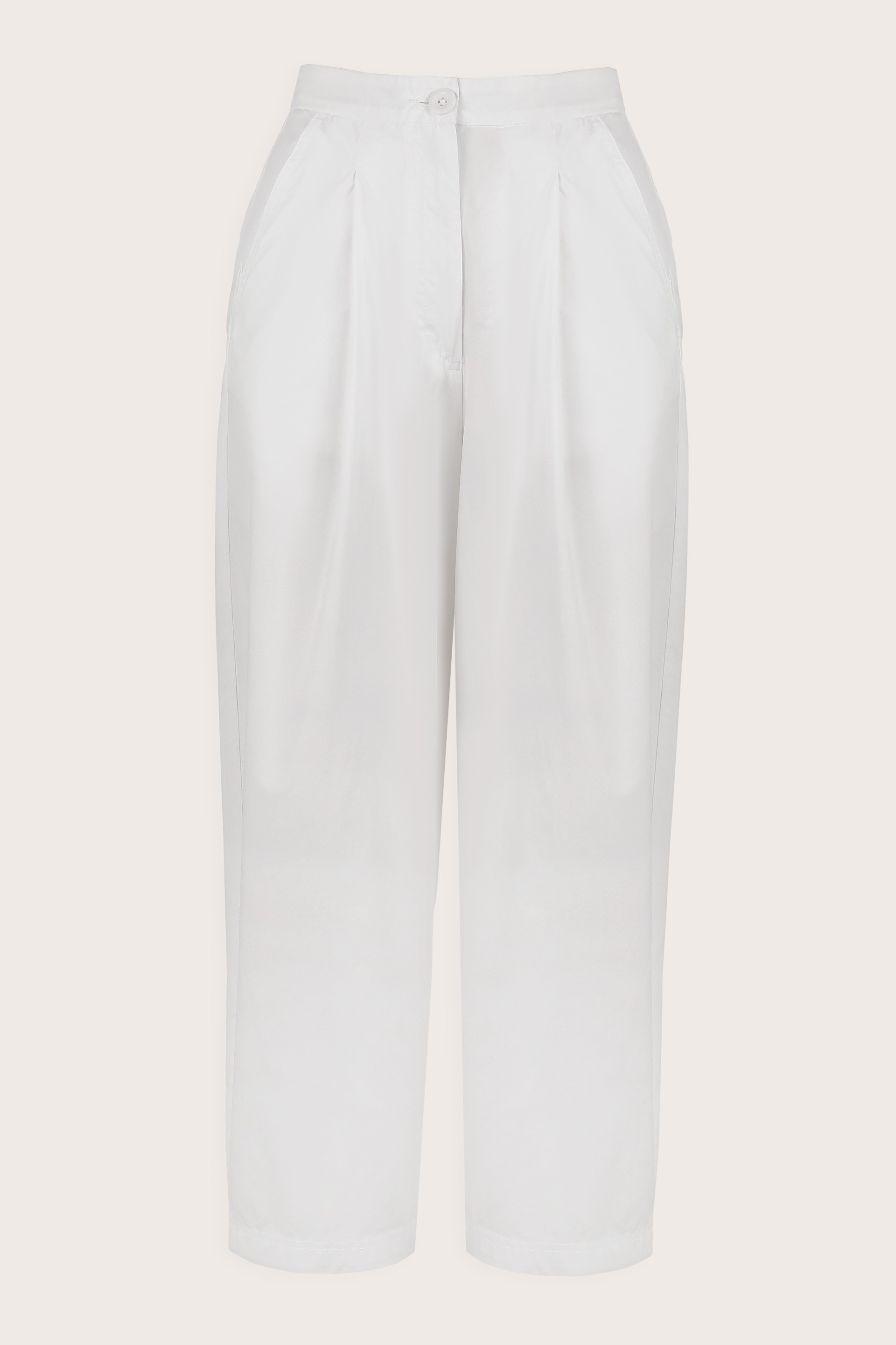 Barrel Leg Cotton Pants