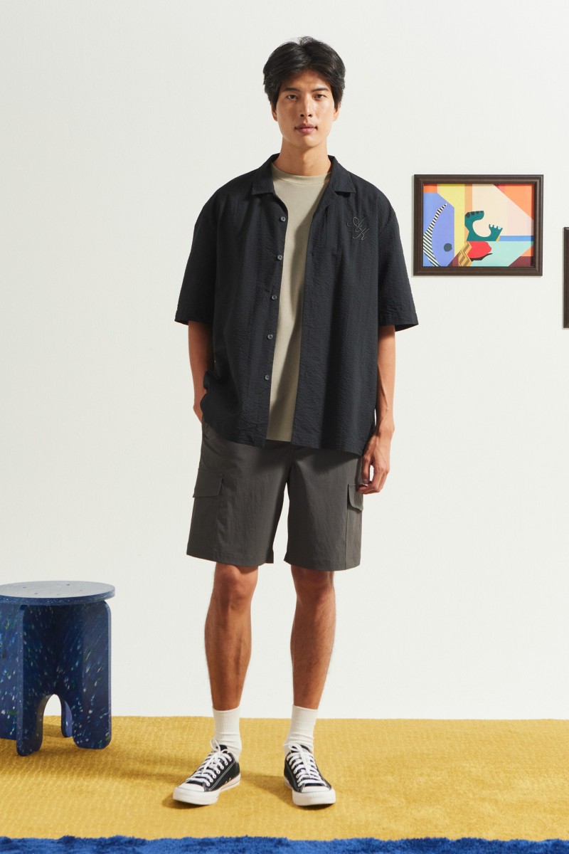 Cargo Drawstring Shorts -...