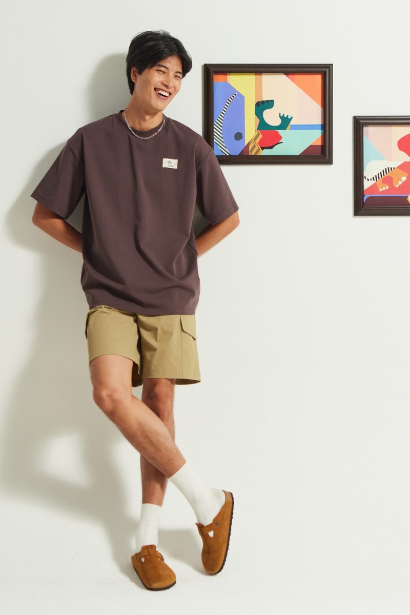 Cargo Drawstring Shorts -...