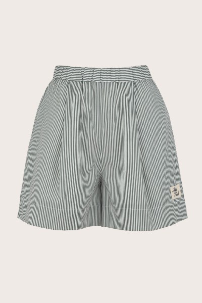 Striped Cotton Shorts