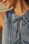 [SOLD OUT] OAK Japanese Jacquard Ribbon-Tie Top