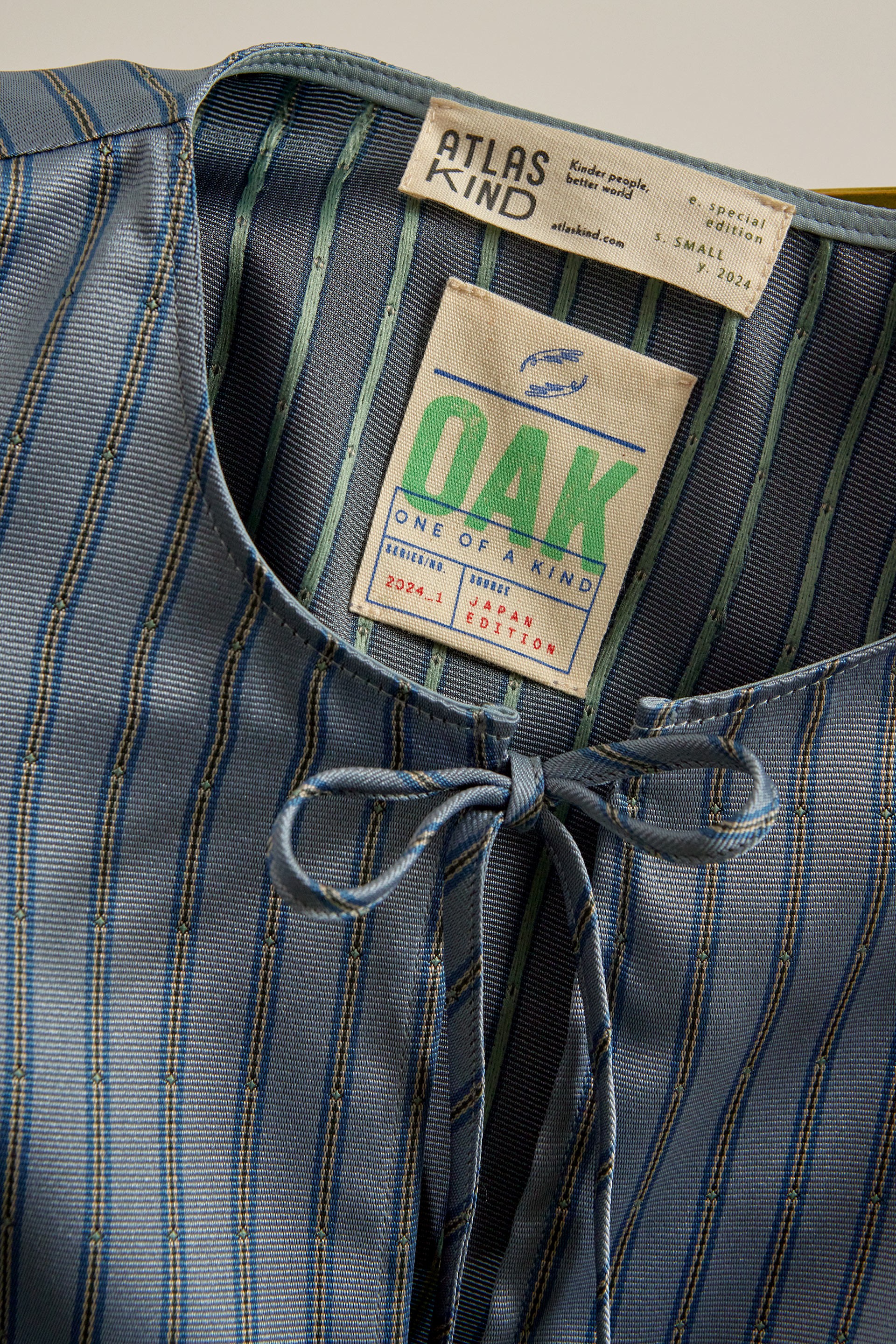 [GW Exclusive] OAK Japanese Jacquard Ribbon-Tie Top