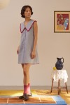 Ruffle Collared Cotton Dress