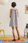 Ruffle Collared Cotton Dress