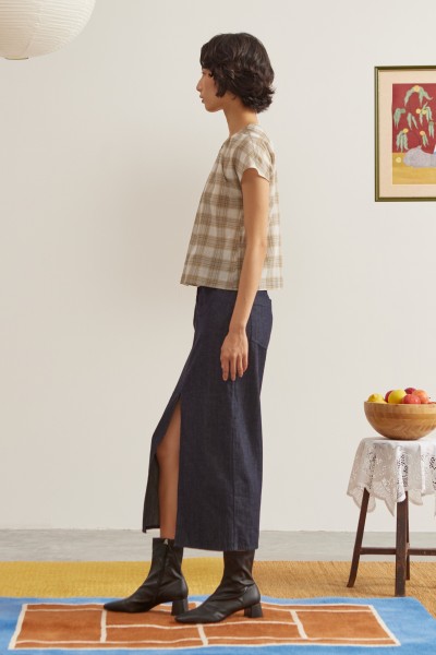 Denim Maxi Skirt