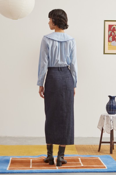 Denim Maxi Skirt