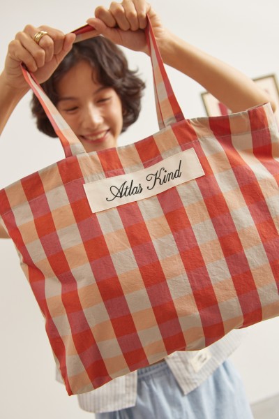 Script Japanese Cotton Tote