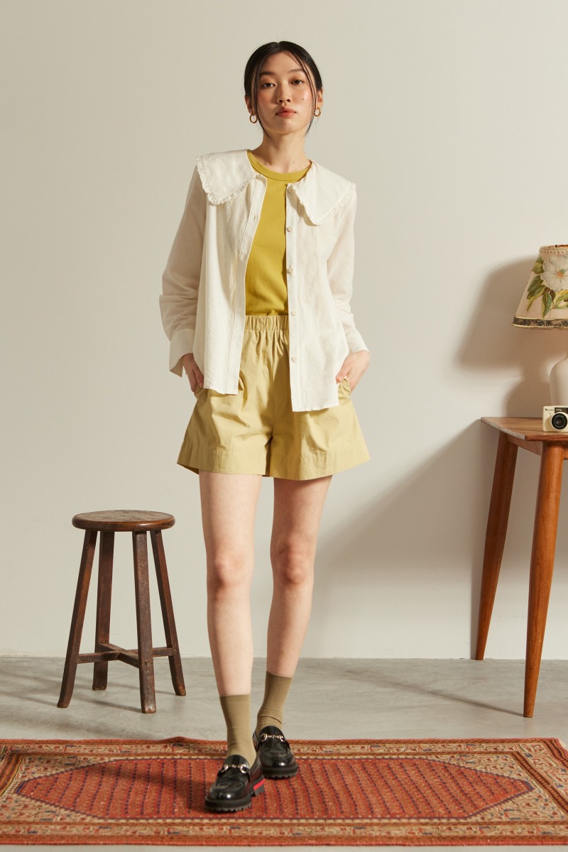 Poplin Shorts - Light Green