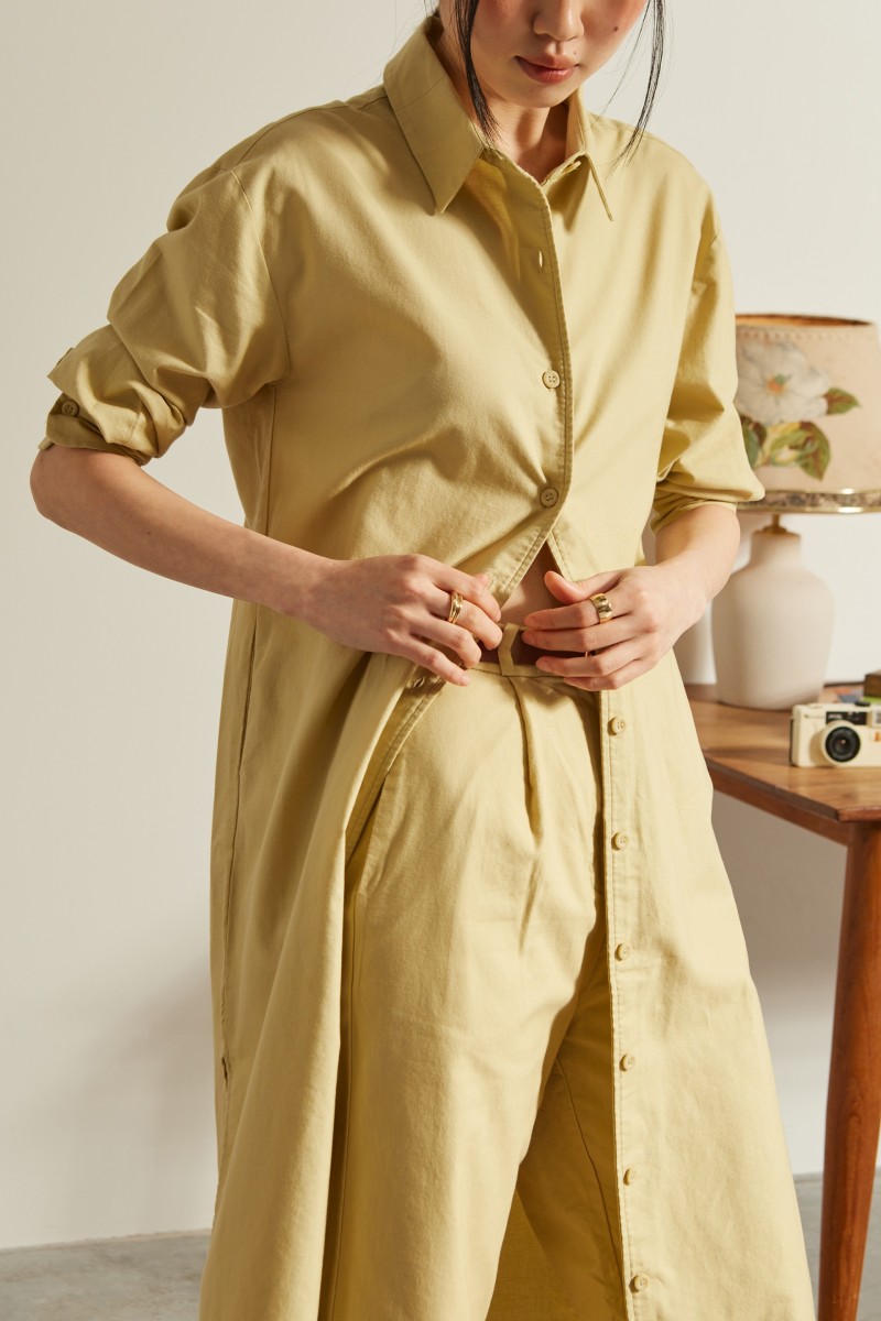 Oxford Shirt Dress - Light...