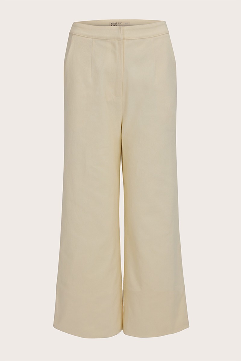 Straight Cut Twill Pants -...