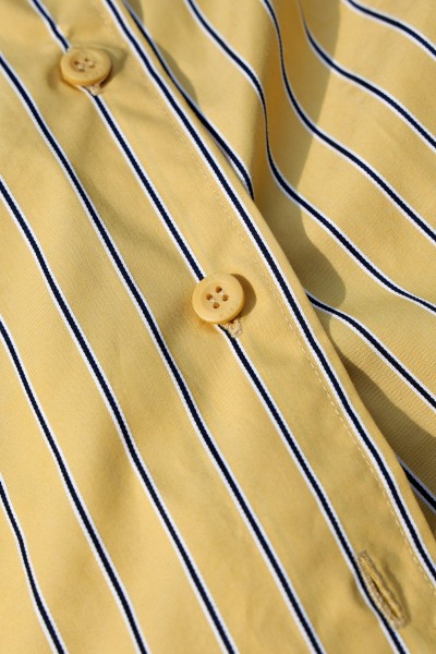 Relaxed Japanese Cotton Striped Shirt