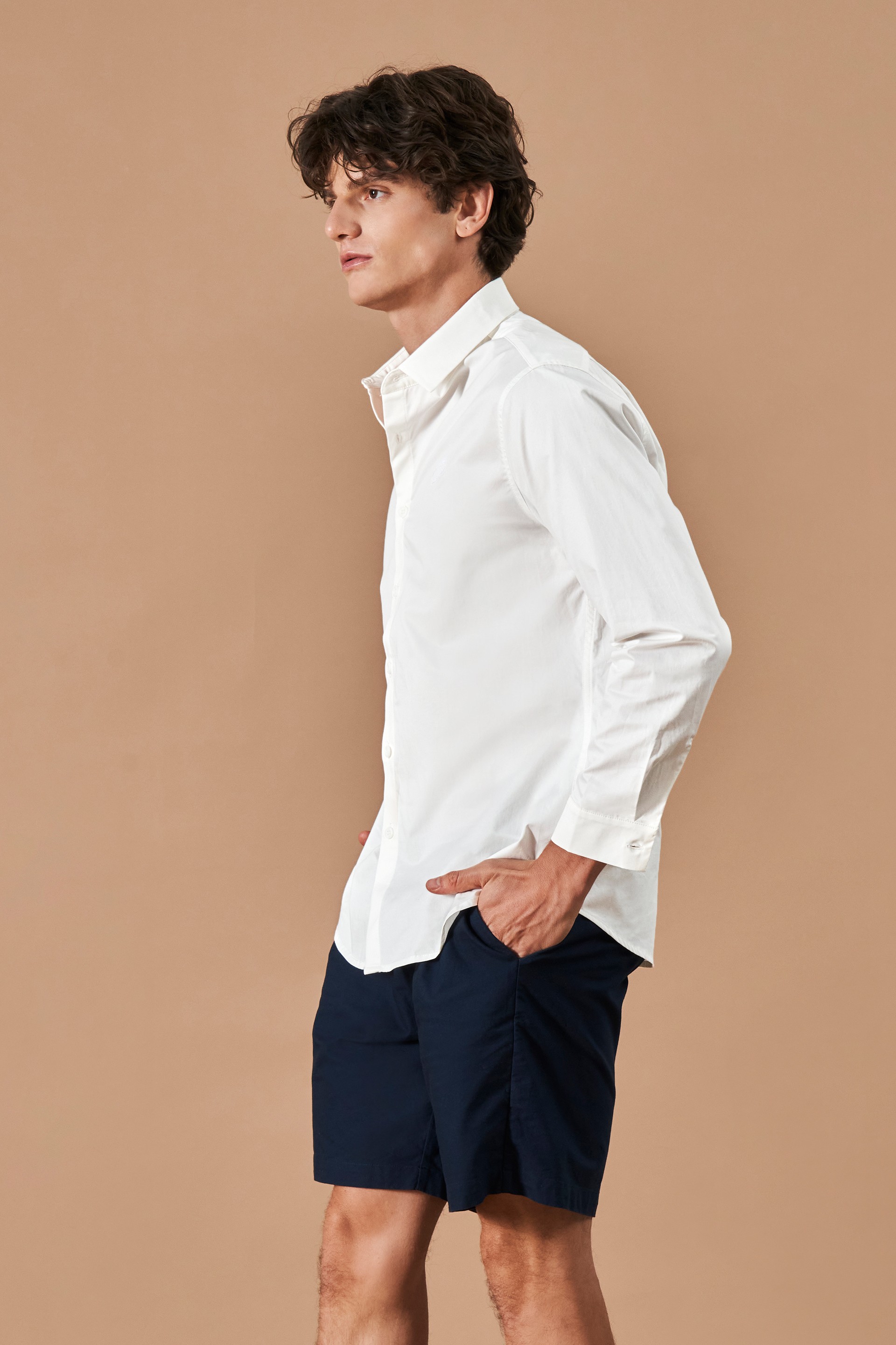 Kinder People Collared Cotton Shirt