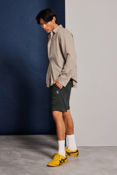 Script AK Rib-Knit Relaxed Shorts