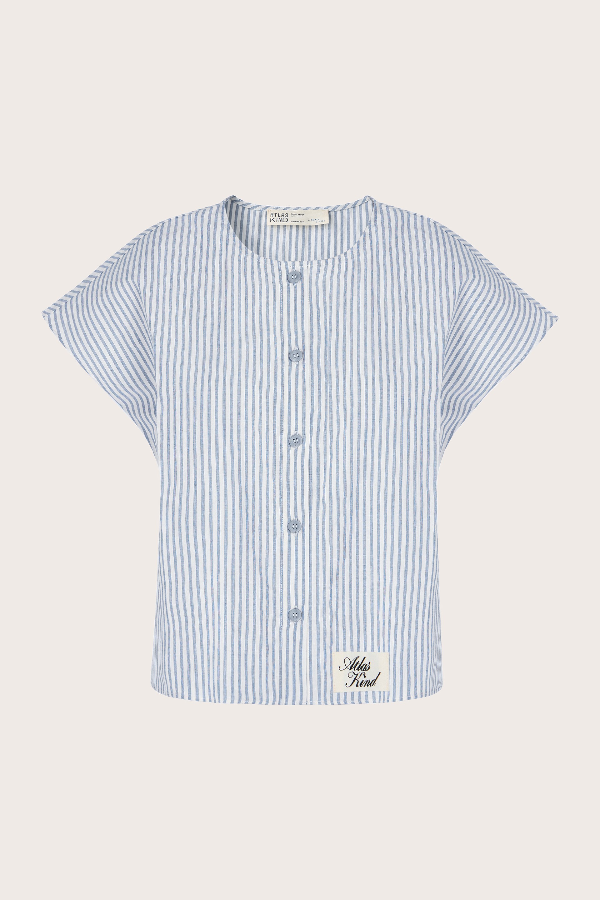 [GH Capsule] Script Japanese Cotton Button-Down Top