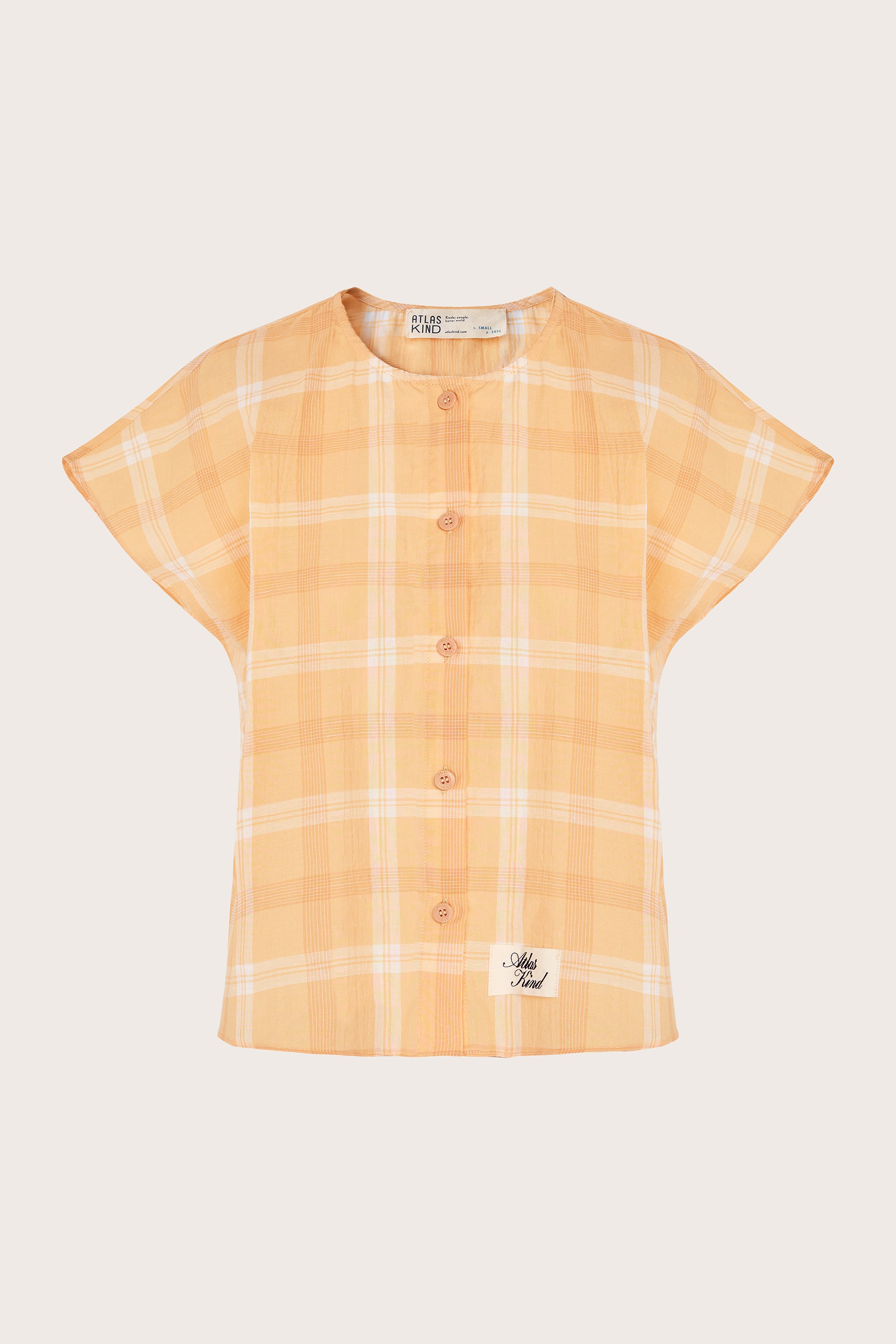 [GH Capsule] Script Japanese Cotton Button-Down Top